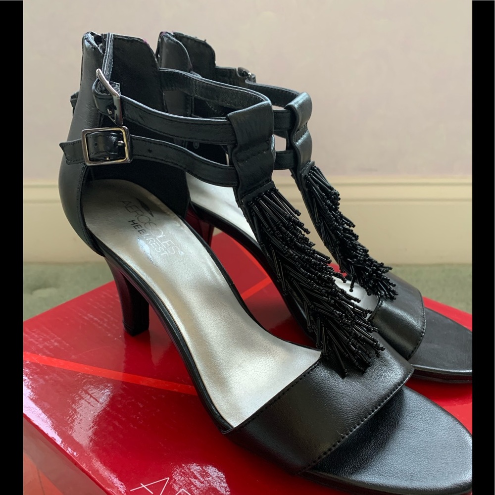 Aerosols Interlux beaded heels.  SO PRETTY!